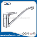 Durable precision ceramic disc cartridge nickle brushed finishing sink kitchen water faucet